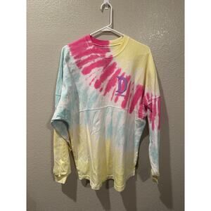 NWOT Disney Parks Disneyland Bright and Bold Tie Dye Spirit Jersey M